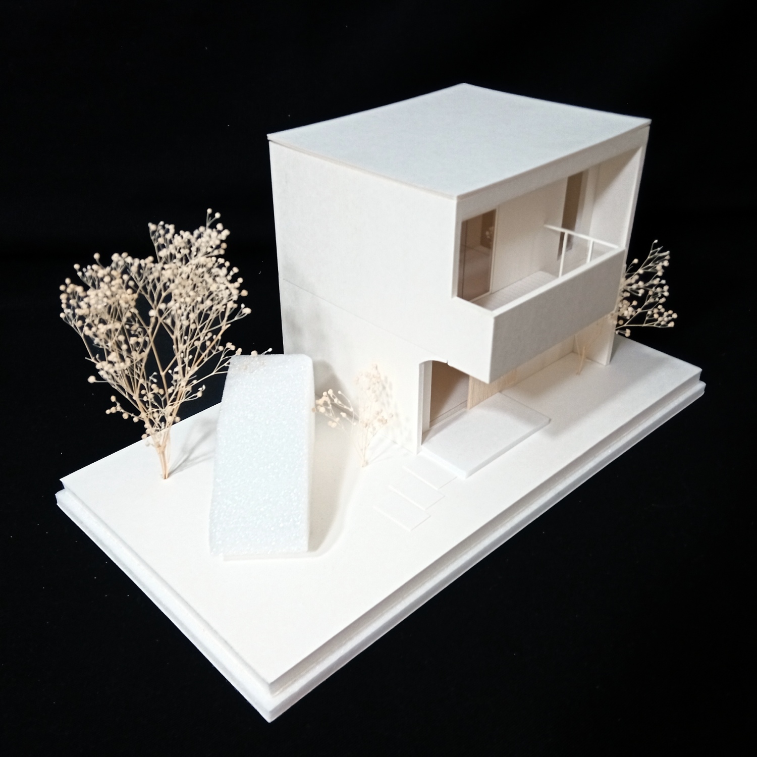小さな別荘の分解模型